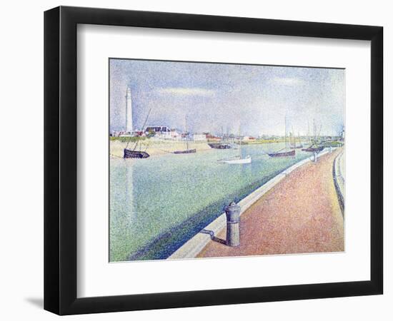 The Channel of Gravelines, Petit Fort Philippe, 1890-Georges Seurat-Framed Giclee Print