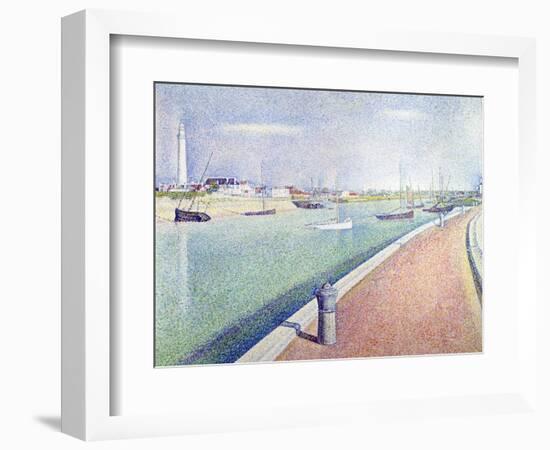 The Channel of Gravelines, Petit Fort Philippe, 1890-Georges Seurat-Framed Giclee Print