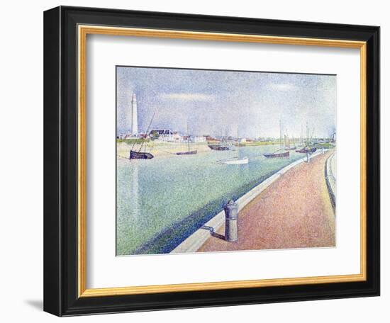 The Channel of Gravelines, Petit Fort Philippe, 1890-Georges Seurat-Framed Giclee Print