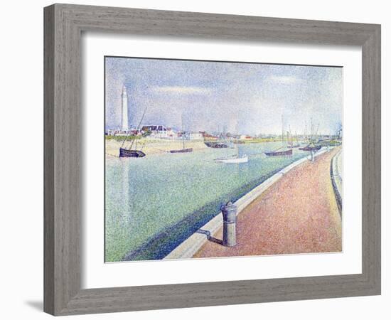 The Channel of Gravelines, Petit Fort Philippe, 1890-Georges Seurat-Framed Giclee Print