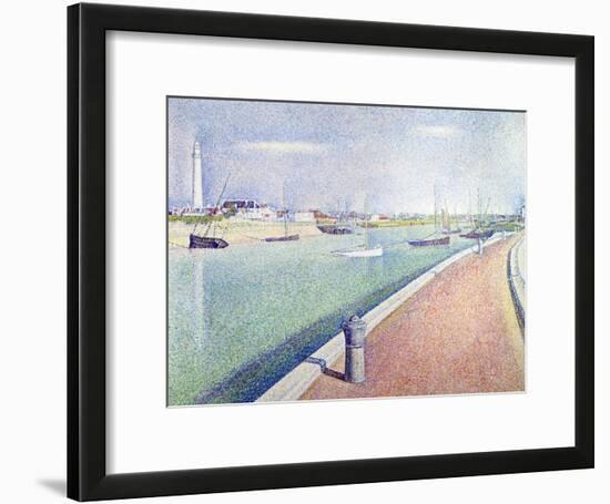 The Channel of Gravelines, Petit Fort Philippe, 1890-Georges Seurat-Framed Giclee Print