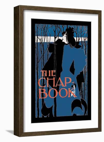 The Chap Book: "Blue Lady"""-Will H. Bradley-Framed Art Print