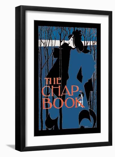 The Chap Book: "Blue Lady"""-Will H. Bradley-Framed Art Print