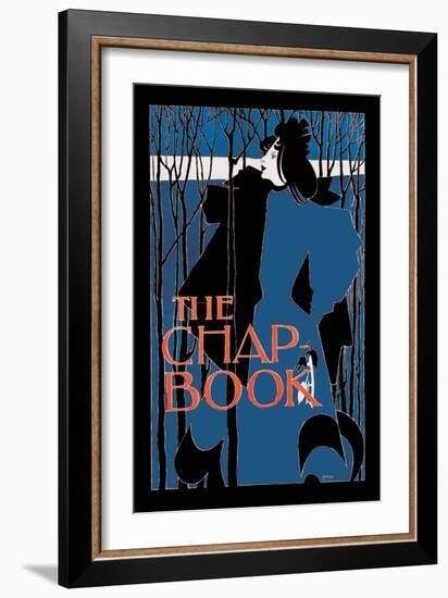 The Chap Book: "Blue Lady"""-Will H. Bradley-Framed Art Print