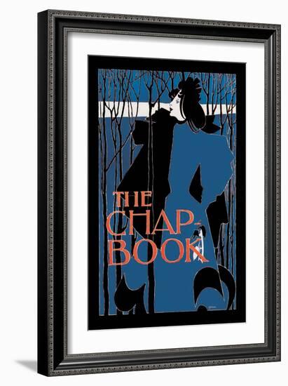 The Chap Book: "Blue Lady"""-Will H. Bradley-Framed Art Print