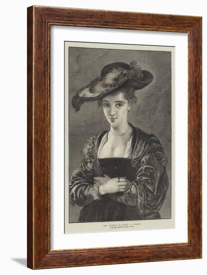 The Chapeau De Paille-Peter Paul Rubens-Framed Giclee Print