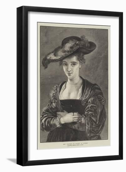 The Chapeau De Paille-Peter Paul Rubens-Framed Giclee Print