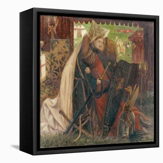 The Chapel before the Lists-Dante Gabriel Rossetti-Framed Premier Image Canvas