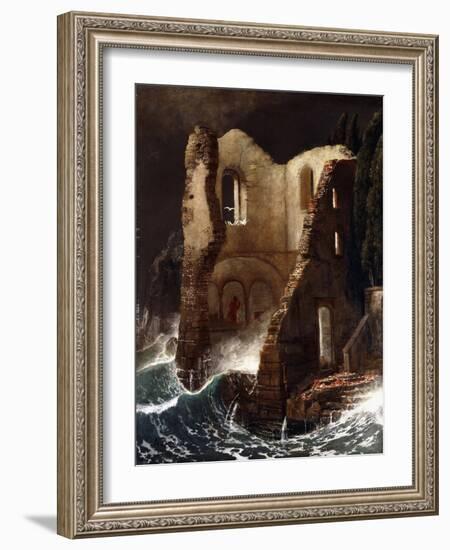 The Chapel; Die Kapelle, 1898-Arnold Bocklin-Framed Giclee Print