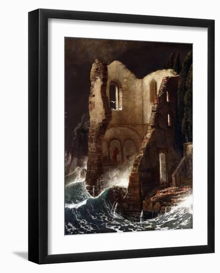 The Chapel; Die Kapelle, 1898-Arnold Bocklin-Framed Giclee Print