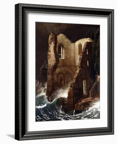 The Chapel; Die Kapelle, 1898-Arnold Bocklin-Framed Giclee Print