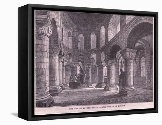 The Chapel in the White Tower, Tower of London-John Fulleylove-Framed Premier Image Canvas
