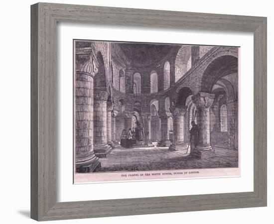 The Chapel in the White Tower, Tower of London-John Fulleylove-Framed Giclee Print