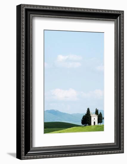 The Chapel of Our Lady of Vitaleta, Val D'Orcia, UNESCO World Heritage Site, Tuscany, Italy, Europe-Oliviero Olivieri-Framed Photographic Print