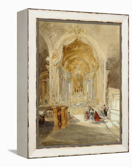 The Chapel of St John the Baptist, San Roque, Lisbon, 1837-James Holland-Framed Premier Image Canvas