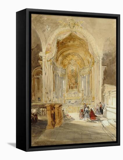 The Chapel of St John the Baptist, San Roque, Lisbon, 1837-James Holland-Framed Premier Image Canvas