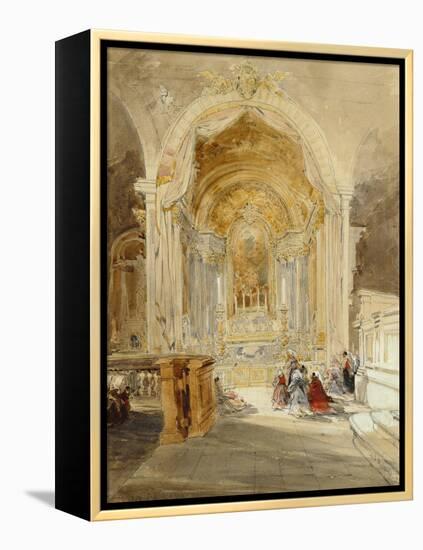 The Chapel of St John the Baptist, San Roque, Lisbon, 1837-James Holland-Framed Premier Image Canvas