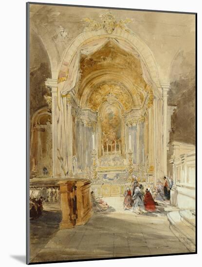 The Chapel of St John the Baptist, San Roque, Lisbon, 1837-James Holland-Mounted Giclee Print