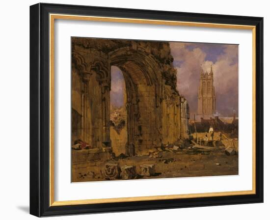 The Chapel of St Joseph of Arimathea, Glastonbury, from the South-East-Samuel Prout-Framed Giclee Print