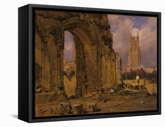 The Chapel of St Joseph of Arimathea, Glastonbury, from the South-East-Samuel Prout-Framed Premier Image Canvas
