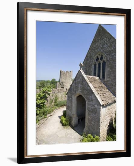 The Chapel of the 14th Century Farleigh Hungerford Castle, Somerset, England, UK, Europe-Ethel Davies-Framed Photographic Print