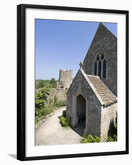 The Chapel of the 14th Century Farleigh Hungerford Castle, Somerset, England, UK, Europe-Ethel Davies-Framed Photographic Print