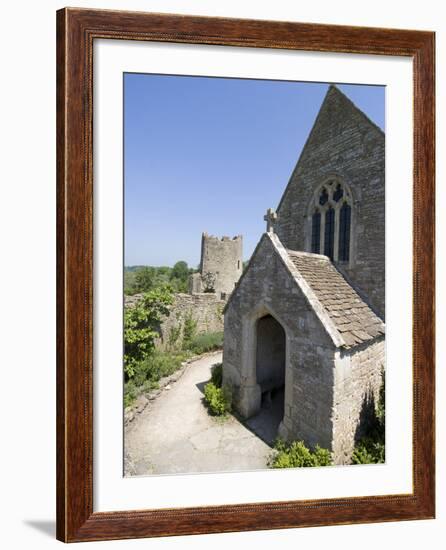 The Chapel of the 14th Century Farleigh Hungerford Castle, Somerset, England, UK, Europe-Ethel Davies-Framed Photographic Print