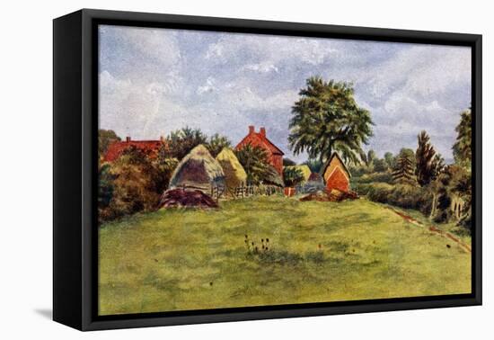 'The Chappells' cottage at Rolleston' by Kate Greenaway-Kate Greenaway-Framed Premier Image Canvas