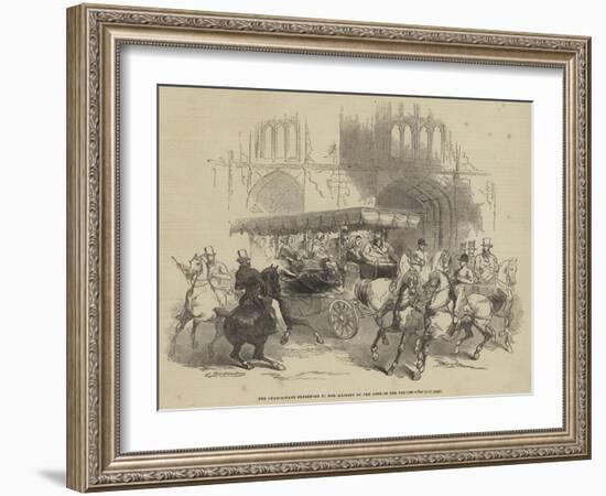 The Char-A-Banc Presented to Her Majesty by the King of the French-null-Framed Giclee Print