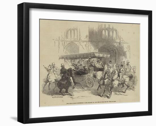 The Char-A-Banc Presented to Her Majesty by the King of the French-null-Framed Giclee Print