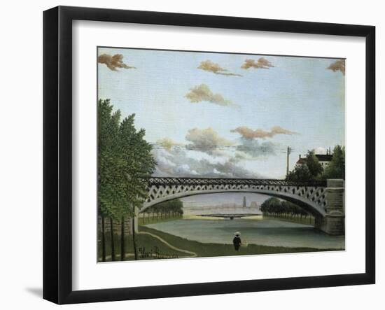 The Charenton Bridge-Henri Rousseau-Framed Giclee Print