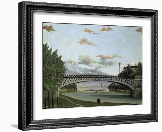 The Charenton Bridge-Henri Rousseau-Framed Giclee Print