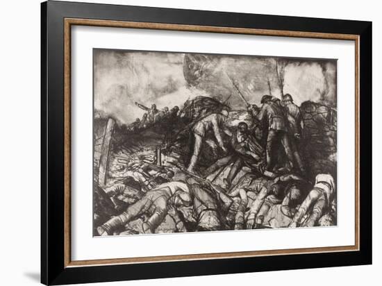 The Charge, 1918-George Wesley Bellows-Framed Giclee Print