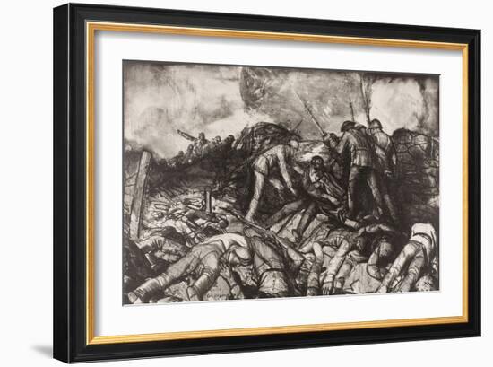 The Charge, 1918-George Wesley Bellows-Framed Giclee Print