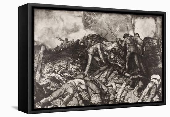 The Charge, 1918-George Wesley Bellows-Framed Premier Image Canvas