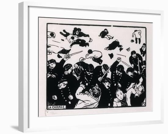 The Charge, C. 1893-1931-Felix Edouard Vallotton-Framed Giclee Print