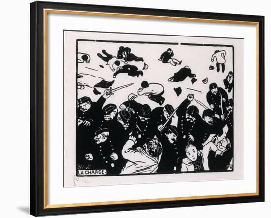 The Charge, C. 1893-1931-Felix Edouard Vallotton-Framed Giclee Print