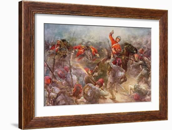 The Charge of the Drury Lowes Cavalry at Kassassin, August 28th, 1882, Illustration from 'British…-Christopher Clark-Framed Giclee Print