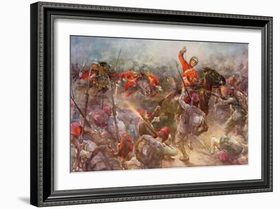 The Charge of the Drury Lowes Cavalry at Kassassin, August 28th, 1882, Illustration from 'British…-Christopher Clark-Framed Giclee Print