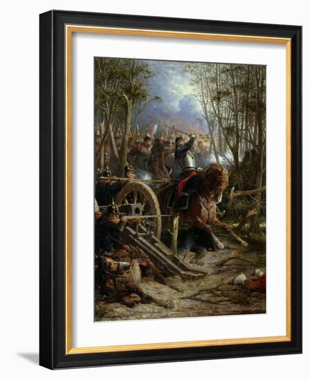 The Charge of the French Cuirassiers at Reichshof-Adolphe Yvon-Framed Giclee Print