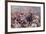 The Charge of the Heavy Brigade Against the French Cuirassiers at Waterloo, from 'British Battles…-Christopher Clark-Framed Giclee Print