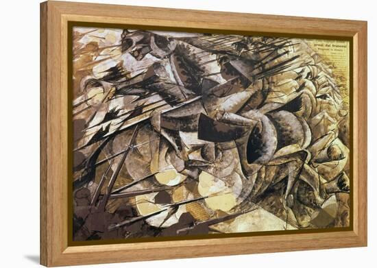 The Charge of the Lancers, 1915-Umberto Boccioni-Framed Premier Image Canvas