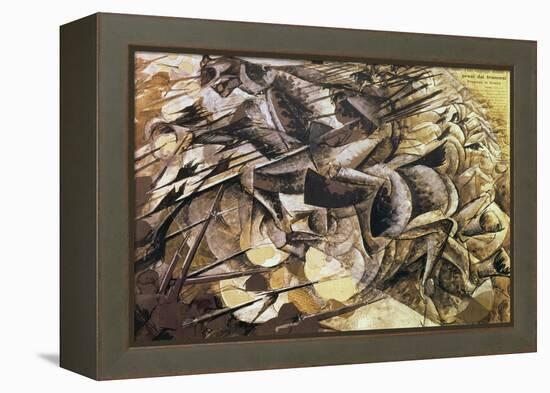 The Charge of the Lancers, 1915-Umberto Boccioni-Framed Premier Image Canvas