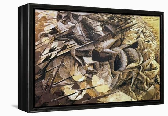 The Charge of the Lancers, 1915-Umberto Boccioni-Framed Premier Image Canvas