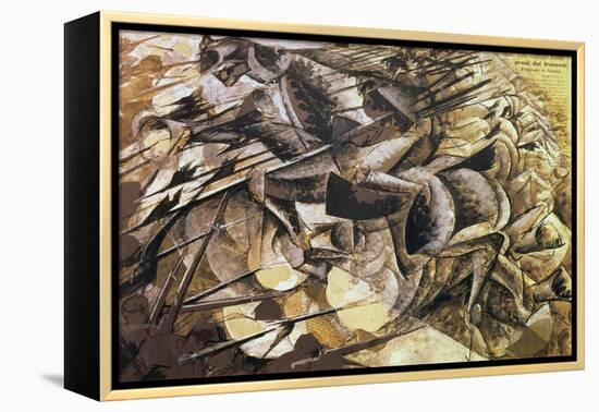 The Charge of the Lancers, 1915-Umberto Boccioni-Framed Premier Image Canvas