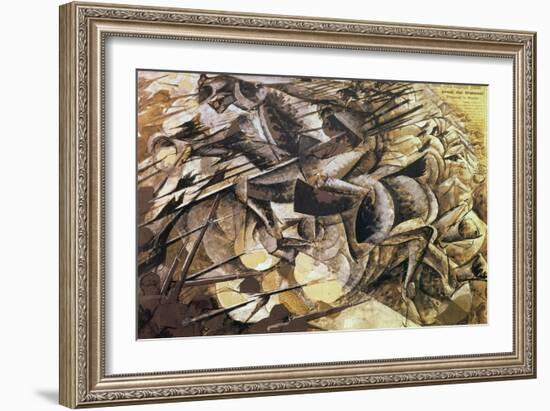 The Charge of the Lancers, 1915-Umberto Boccioni-Framed Giclee Print