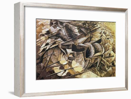 The Charge of the Lancers, 1915-Umberto Boccioni-Framed Giclee Print