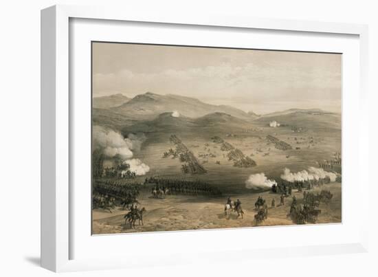 The Charge of the Light Brigade at the Battle of Balaclava, 25 October 1854, 19th Century-William Simpson-Framed Giclee Print