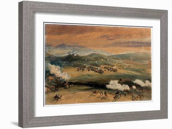 The Charge of the Light Brigade at the Battle of Balaklava, 1854-William 'Crimea' Simpson-Framed Giclee Print