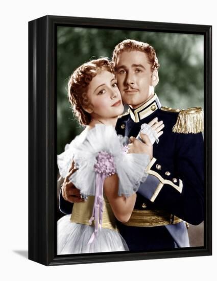 THE CHARGE OF THE LIGHT BRIGADE, from left: Olivia de Havilland, Errol Flynn, 1936-null-Framed Stretched Canvas